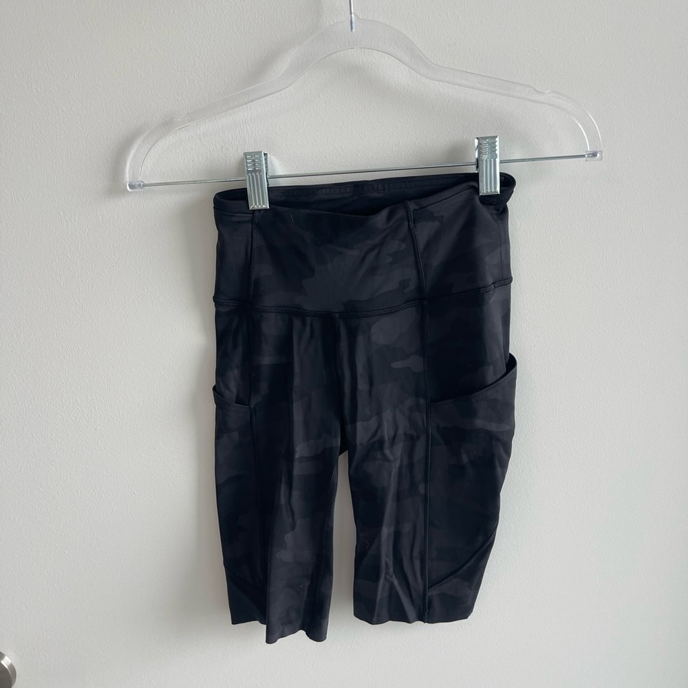 Lululemon Camo Biker Shorts